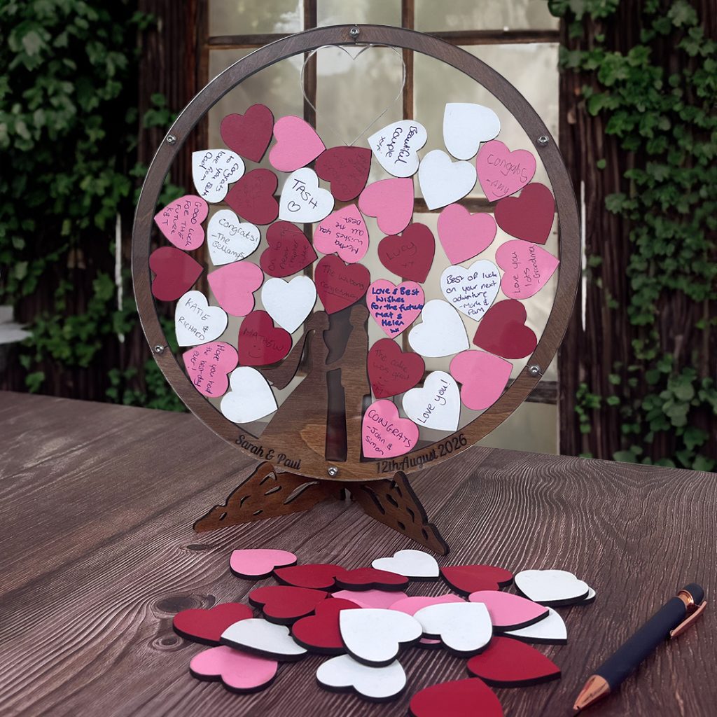 Heart Drop In Guest Book
